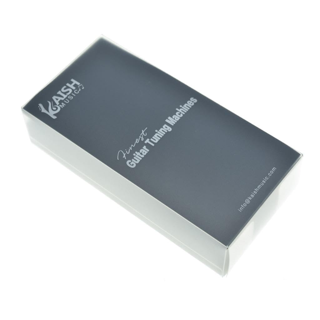 Kaish Lefty 18:1 Locking Tuners Tuning Keys Guitar Locking Tuning Machines With Mini Contemporary Buttons For Strat/Tele/Les Pau